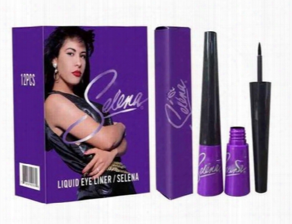 Hot New Brand Makeup Waterproof Selena Eyeliner Mascara Black Color Eye Liner Make Up Free Shipping