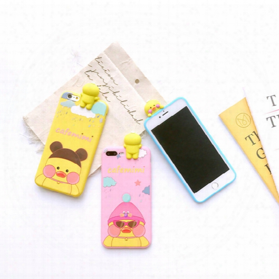 Hot Sell 3d Cute Cases For Iphone 7 Case Clear Silicone Cartoon Bear Phone Back Cover For Iphone 7 Plus 6 6s