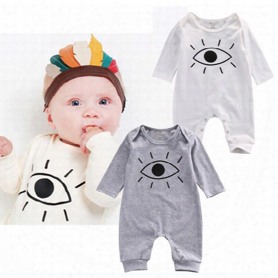Ins Fashion Cute Animal Romper Cartoon Big Eyes Printed Unisex Baby Boys Girls Clothes Rabbit Totoro Newborn Baby Infant Jumpsuit