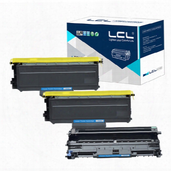 Lcl Tn360 Tn330 Dr360 (3-pack Black 2tn360+dr360) Toner Cartridge And Drum Unit Compatible For Brother Hl-2140 Hl-2150