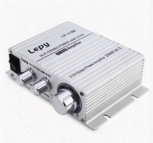 Lepy Lp-v3 700w 12v Mini Hi-fi Stereo Digital Power Amplifier Mp3 Car Audio Speaker With 3.5mm Audio Input