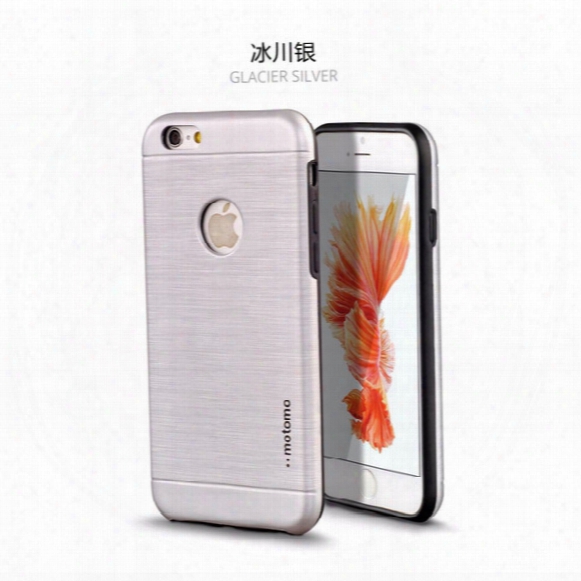 Motomo Tpu+pc+metal Hard Back Cover Motomo Brush Cases For Iphone 7 7 Plus 6s Note7 J7 Prime Work Magnetic Car Holder 20pcs