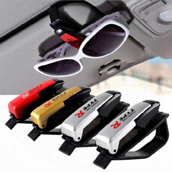New Car-styling Auto Fastener Clip Auto Accessories Pvc Car Vehicle Sun Visor Sunglasses Eyeglasses Glasses Ticket Holder Clip