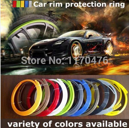 Produbs 4pcs=1 Set Car Rim Protection Ring Tires Protection Line Car Accessories/part Decoration Lowest Price