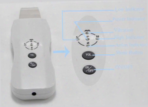Rechargeable High Quality Ultrasonic Skin Scrubber Micro Dermabrasion Facial Peel Beauty Skin Care Direct Ce