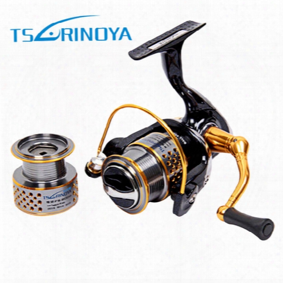 Tsurinoya F2000 Full Metal 8+1bb Saltwater Fishing Spinning Reel Double Spool 5.2:1 Fish Carretilha Feeder Carp Spinning Reel +b
