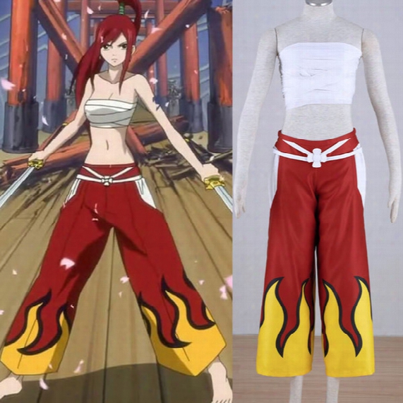 Wholesale-jp Anime Fairy Tail Cosplay Costume Halloween Dress Adults Hand-made Fairy Tail Erza Scarlet Cosplay Costumes Forr Sale