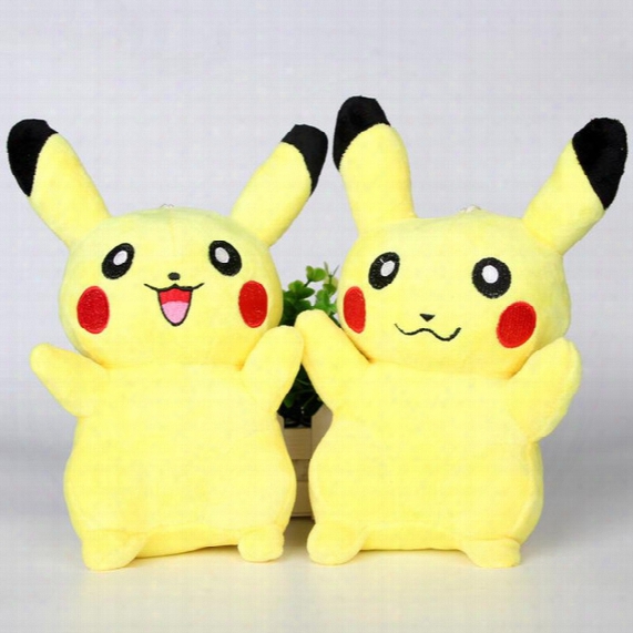 Wholesale Plush Toys Ems Pikachu Plush Dolls 20cm(8inch) Poke Cartoon Poke Stuffed Animals Toys Soft Christmas Toys Best Gifts