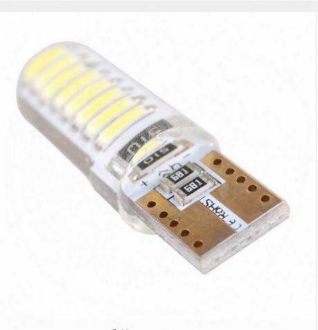100pcs T10 16smd 7020 Led Canbus Silicone Shell Car Dome License Plate Lamp Marker Clearance Light Dc12v