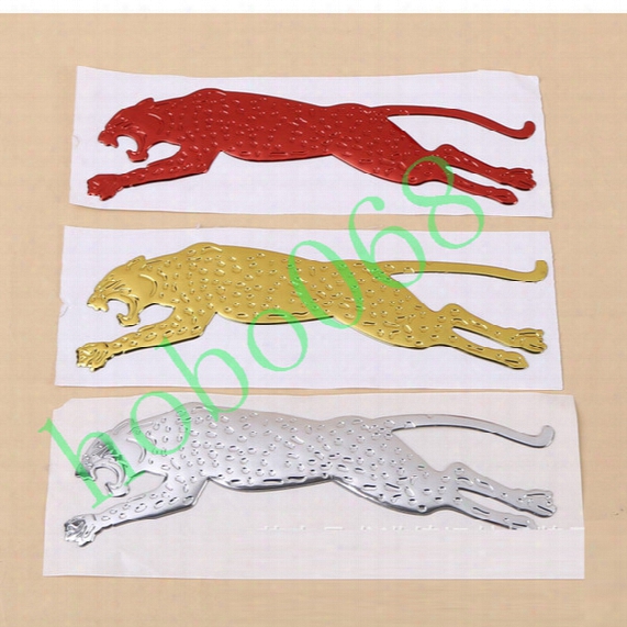 100pcs/lot Car Vehicle Decoration Running Leopard Stickers Stero Personality Exterior Accessories Auto Body Decal Diy