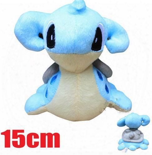 15cm 6'' Retail Lapras Toy Soft Plush Doll Stuffed Animal Children Gift Lapras Free Shipping
