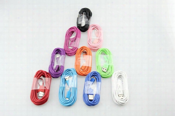 1m Micro V8 Mini Usb Sync Charger Cable For Samsung Nokia Lg Sony Htc Car Android Smart Mobile Cell Phone Cables 300pcs/lot