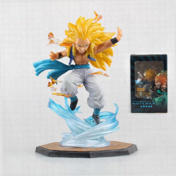 2016 Dragon Ball Z Super Saiyan Gotenks 16cm Anime Pvc Action Figure Collection Model Toys Dragonball