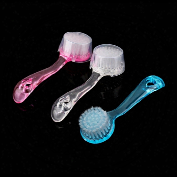 4 Color Exfoliating Facial Brush Face Care Cleaning Wash Cap Soft Bristle Brush Scrub Wholesale Sale