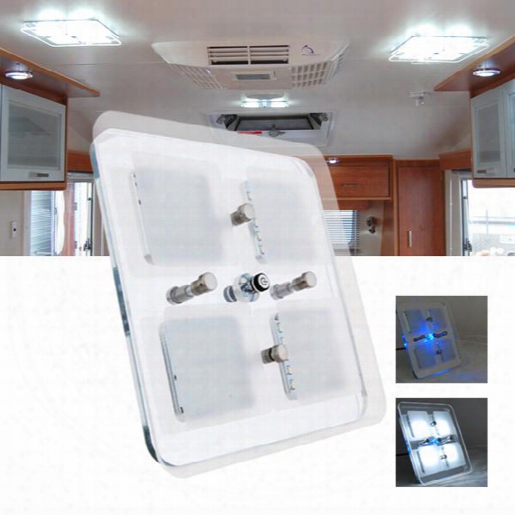 600 Lumens Led Lamp 12v Dc Cool White Led Crystaloof Ceiling Light Caravan/rv/car/motorhome/marine