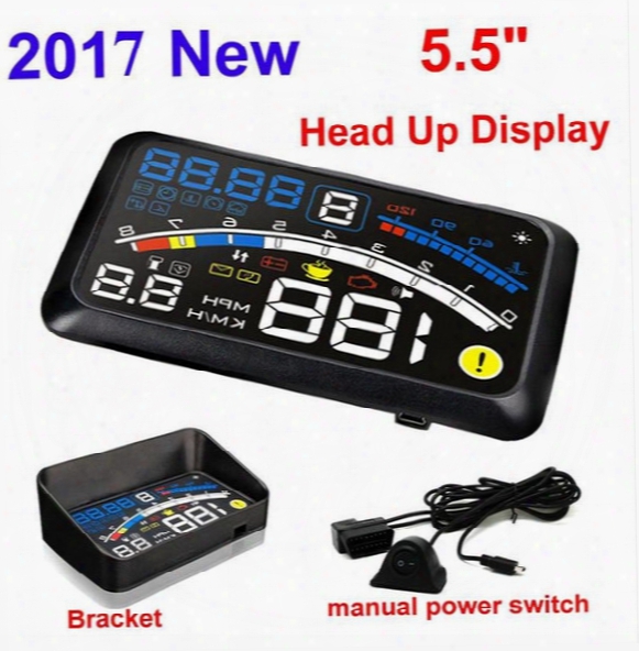 Actisafety 2017 Hud Head Up Car Projector Car Styling Reader Speed Self-adaptive Car Fuel Etc Parameter Display Alarm System