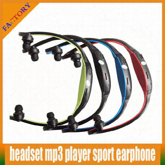 Colorful Sport Mp3 Headset Wma Music Player Fm Radio Tf/ Micro Sd Card Slot Wireless In Ear Headphone Earphone 2015 Hot Sale Sport Earphone