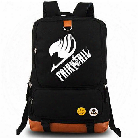 Fairy Tail Backpack Magic Story Daypack Earth Land Schoolbag Cartoon Rucksack Sport School Bag Outdoor Day Pack