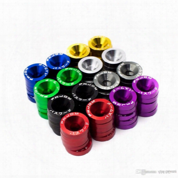 Free Shipping Fender Washers (10 Pcs) Washers And Bolt Aluminum For Honda Civic Integra Rsx Ek Eg Dc