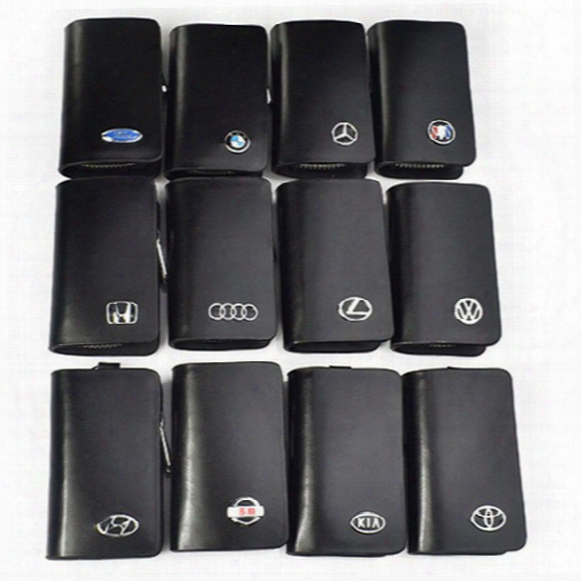 Genuine Leather Car Key Case For Lexus Audi Mercedes Peugeot Toyota Vw Skoda Bmw Hyundai Protective Car Key Covers Case Bag