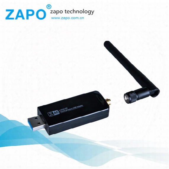 Hot Sale Zapo Retail Package Network 1200mbps Usb Wireless Wifi Adapter Adaptor 2dbi Antenna Promotions In Stock Wireless Network Card