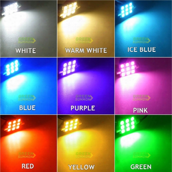 Hot Selling Eight Color 39mm 9 5050 Smd Light Interior Festoon Dome Led Bulb Wholesale