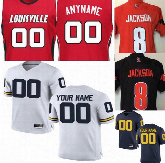 Men Women Youth Kids Customized Louisville Cardinals Jerseys Custom Michigan Wolverines Jerseys College Rugby Jersey Any Name And Number