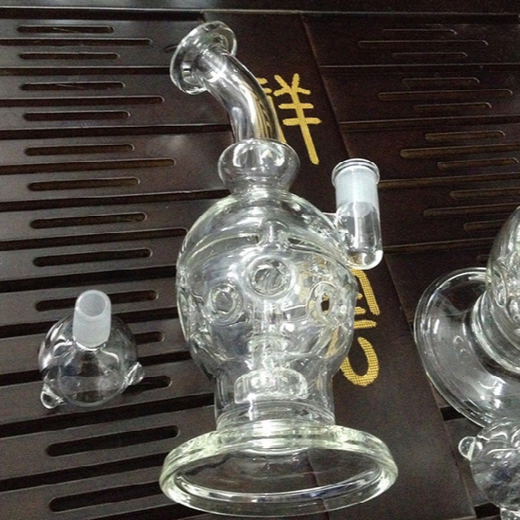 Mobius Matrix Sidecar Glass Bong Birdcage Percolator Glass Bongs Thick Glass Water Smoking Pipes Joint Size 14.5mm