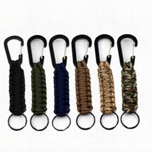 Outdoor Gear Mountaineering Buckle Key Chain Survival Rope Escape Paracor Dhiking Camping Mountaineer Key Ring Carabiner Multifunction