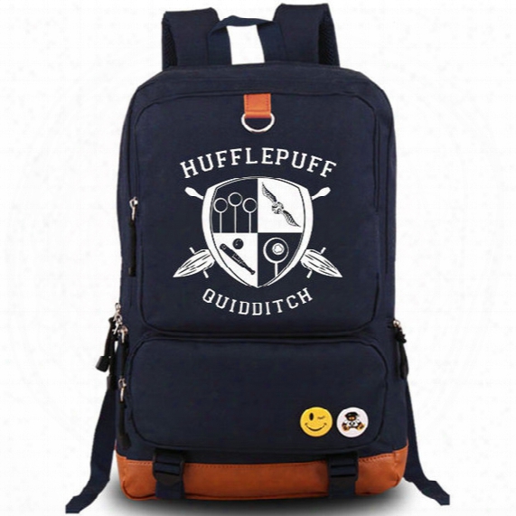 Quidditch Backpack Harry Potter Daypack Hufflepuff College Cartoon Schoolbag Quality Rucksack Sport School Bag Outdoor Day Pack