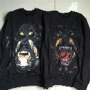 Wholesale- Luxury Hoodies Rottweiler Dog Print Sweatshirts Famous Cotton O-Neck Hooded Autumn Winter Casual Skateboards Sweat