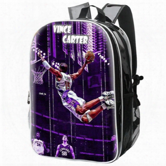 Vince Carter Backpack Basketball Fly Ufo School Bag Vc Daypack Energetic Schoolbag Outdoor Rucksack Sport Day Pack