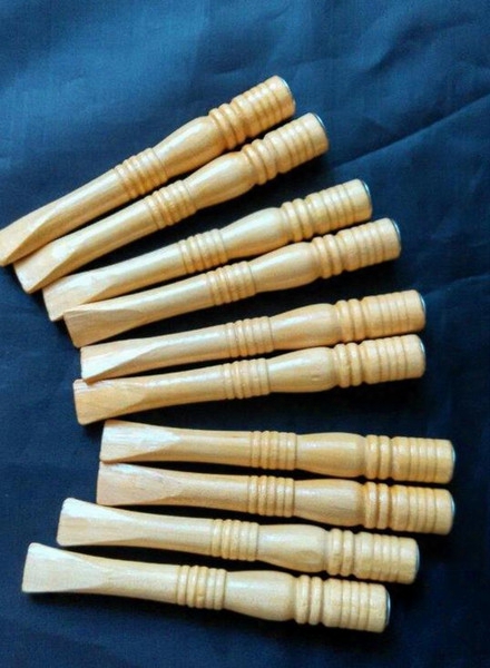 Wholesale Free Shipping-2015 New 100pcs Wood Color Mini Straight Pipe, Natural Wood Carving, Length 10cm, Environmentally Friendly Mater