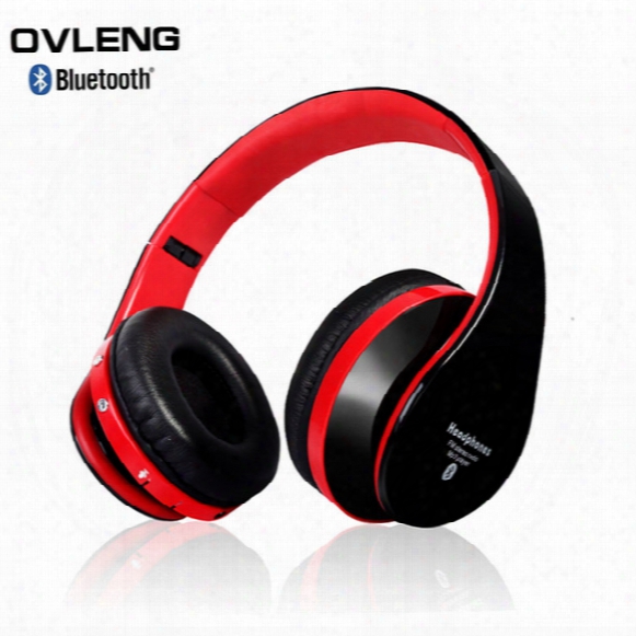 Wholesale-ovleng Eb203 Wirless Bluetooth Earphones &amp; Headphones Support Sd Card+fm Portable Foldable Stereo Headset For Handfree Calls