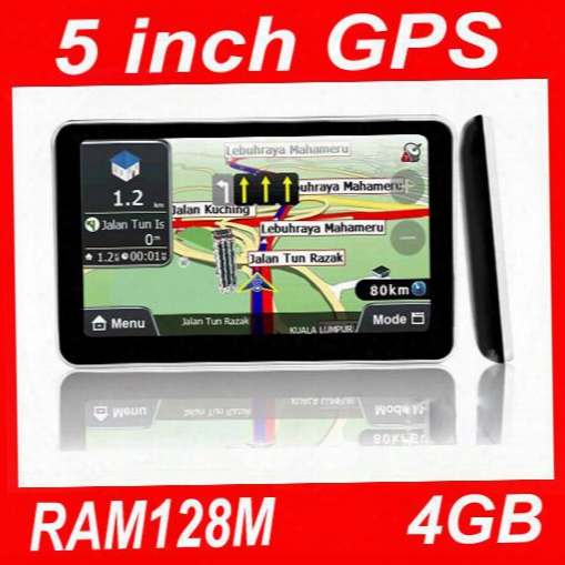 5 Inch Car Gps Navigator,mtk,ddr128m,ce6.0,fm Transmitter,4gb,load 3d Map,car Gps Navigator