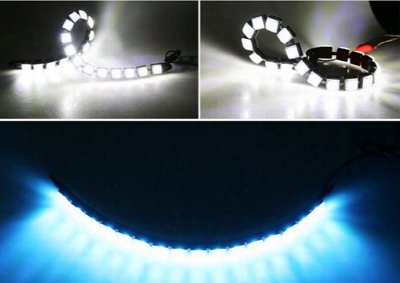 Car Accessor Car Cob Drl Driving Fog Light 6 Led Flexible Daytime Running Light For Honda/toyota/hyundai/vw/kia Formazda/buick/nissan Etc