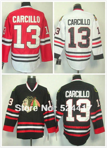Chicago Blackhawks #13 Daniel Carcillo Ice Hockey Jersey,100% Stiched Imbroidery Logoes, Free Shipping, Mix Order