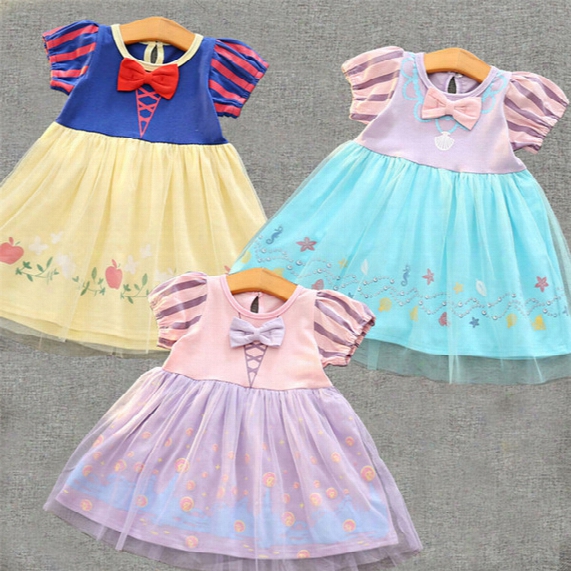 Hot Snow White Dress For Girl Princess Cosplay Dresses Cartoon Kids Girls Children Skirt Free Ship A-0464