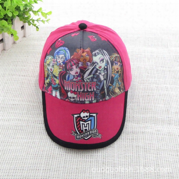 Monster High Girls Children's Cartoon Baseball Cap Peaked Cap Sun Hat C001