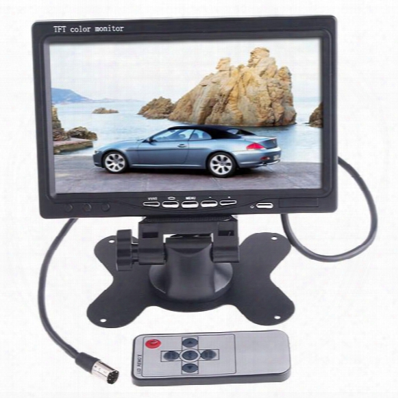 New Car Rearview 7& Amp;quot; Lcd Color Monitor For Reverse Camera Dvd Vcr