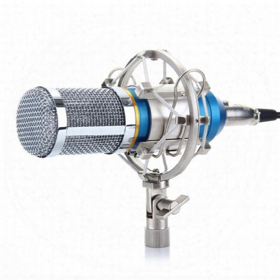 Professional Condenser Ktv Microphone Bm-800 Cardioid Pro Audio Studio Vocal Recording Mic Ktv Karaoke+ Metal Shock Mount