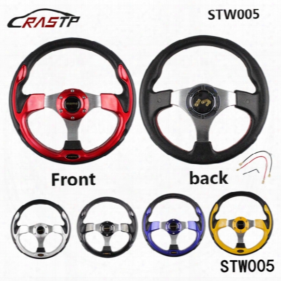 Rastp -top Selling 320mm 13 Inch Momo Racing Car Pvc Modification Mini Drifting Steering Wheel Rs-stw005
