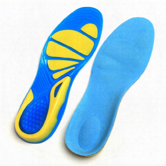 Silicon Gel Running Sport Insoles Shock Absorption Pads Arch Orthopedic Insole Foot Care For Plantar Fasciitis Heel Spur