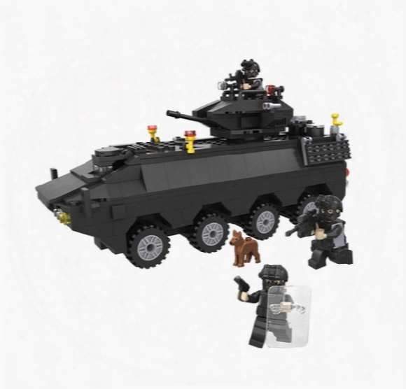 Toy Building Blocks Special Police Series 6508 Special Police Armored Vehicles 418pcs Children Puzzle Assembled Toys
