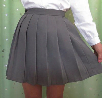 Wholesale-japanese Jk Macarons Pleated Uniform Skirt Schoolgirl Uniform Skirt High Waist Solid Color Skirt Multicolor