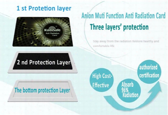 Wholesale Manufacturer Radisafe Anti Radiation Card Emf Protection Card Bio Negative Ion Card Scalar Energy Card 5pcs Lot Fee Shiping
