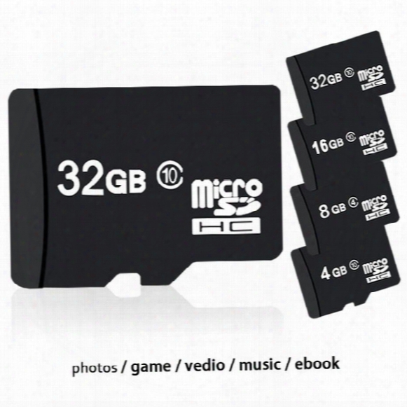 100% Real Storage 4gb 8gb 16gb 32gb Sdhc Class 6/10 Micro Memory Sd Card + Free Sd Adapter + White Plastic Storage Case Dhl Shipping