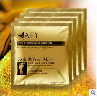 1000 Pairs 24k Gold Revitalizing Exfoliating Softening Feet Mask Removes Cuticles Callus Dead Cells Foot Care In Stock