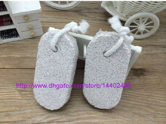 1500pcs/lot Foot Care Feet Pedicure Scrubber Natural Pumice Stone Rid Callus Skin Care Foot Brush , Free Shipping