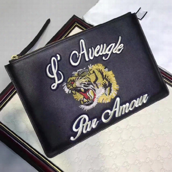2017 G Fashion Bags Luxury Fashion Bags Men Bag Tiger Pattern Bag Lady Brand Handbags Bags Totes